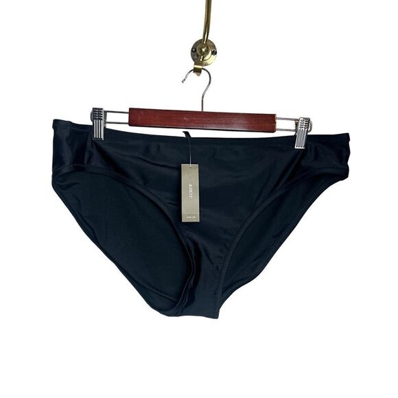 J. Crew Black Classic Full-coverage Bikini Bottom NWT Sz. XL - Picture 2 of 5